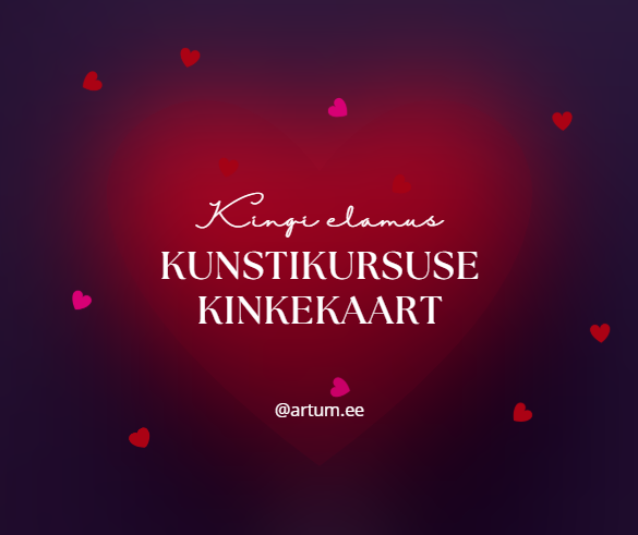 Kunstikursuse kinkekaart. Kingi elamus